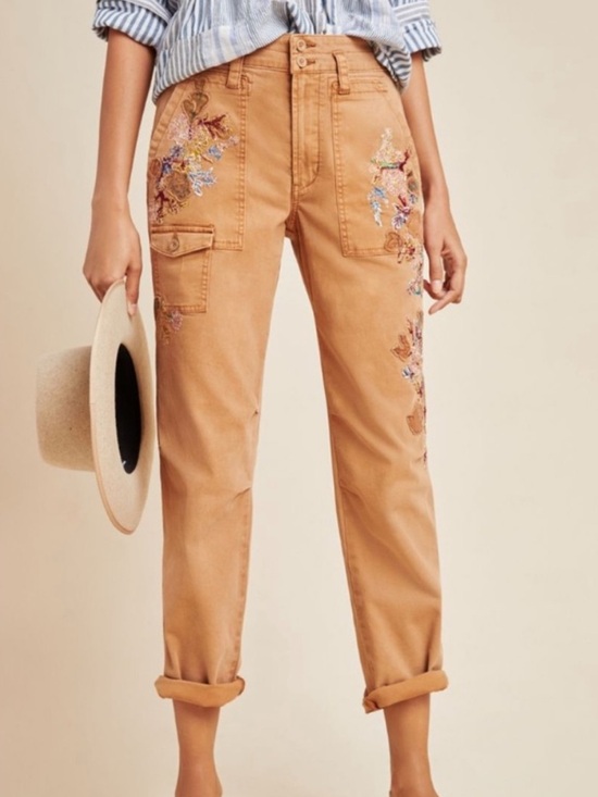 Anthropologie Denim - Anthropologie The Wanderer Rust-Tan High-Waist Utility Pants